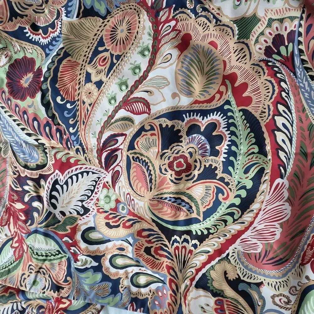 Pier 1 Set (2) Imports Curtain Panels Vibrant Paisley Window 54